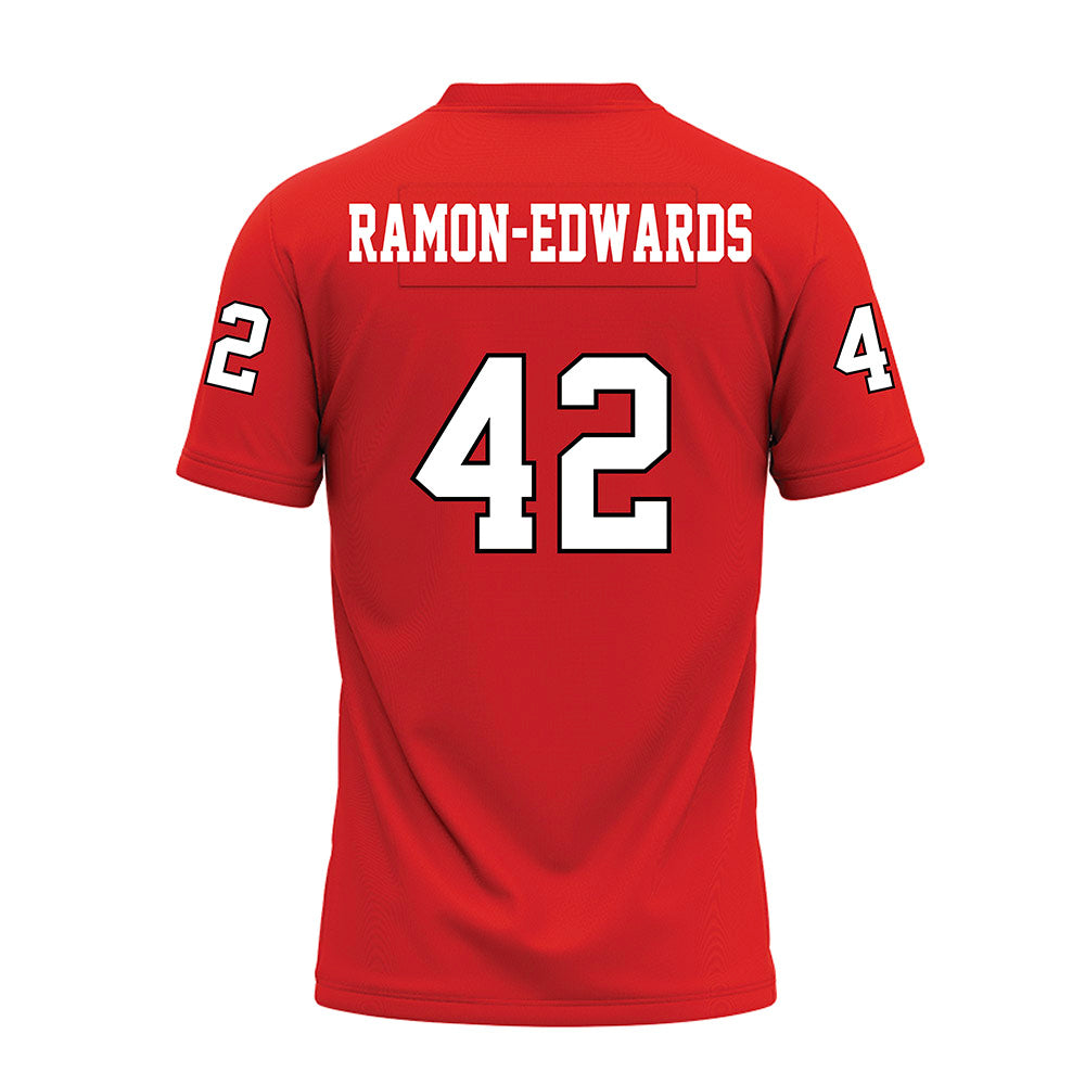 Texas Tech - NCAA Football : Marcus Ramon-Edwards - Red Premium Football Jersey-1