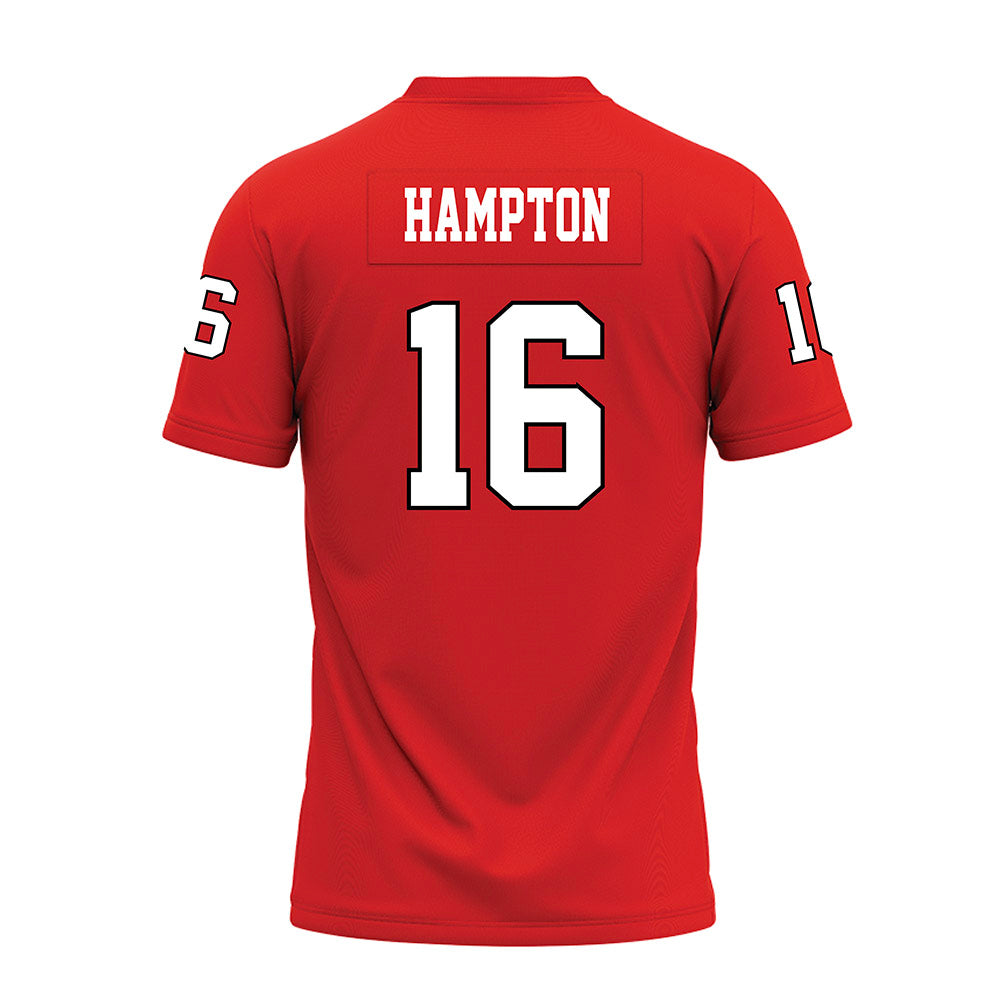 Texas Tech - NCAA Football : Ashton Hampton - Red Premium Football Jersey-1