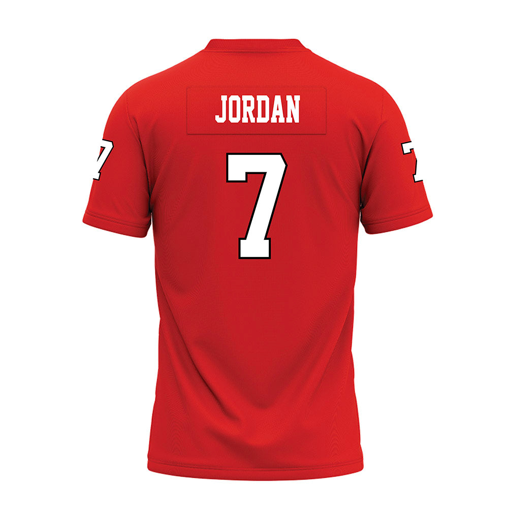 Texas Tech - NCAA Football : Brenden Jordan - Red Premium Football Jersey-1