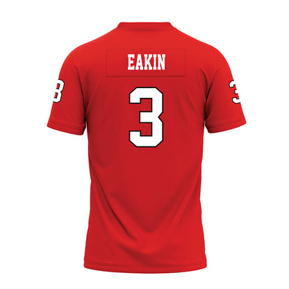 Texas Tech - NCAA Football : Coy Eakin - Red Premium Football Jersey-1