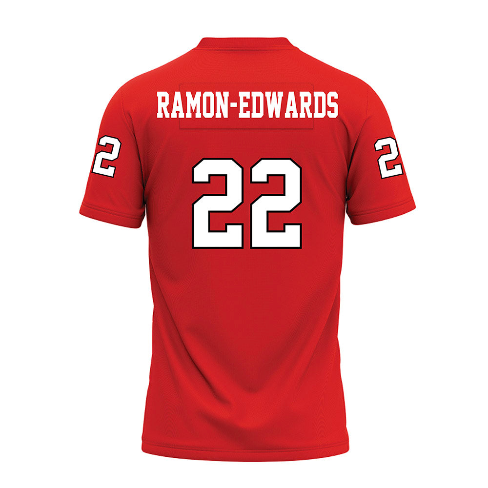 Texas Tech - NCAA Football : Marcus Ramon-Edwards - Red Premium Football Jersey-1