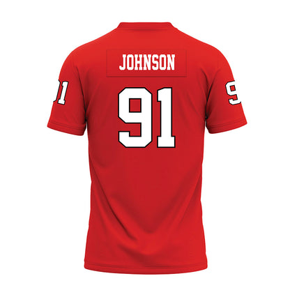 Texas Tech - NCAA Football : Krush Johnson - Red Premium Football Jersey-1