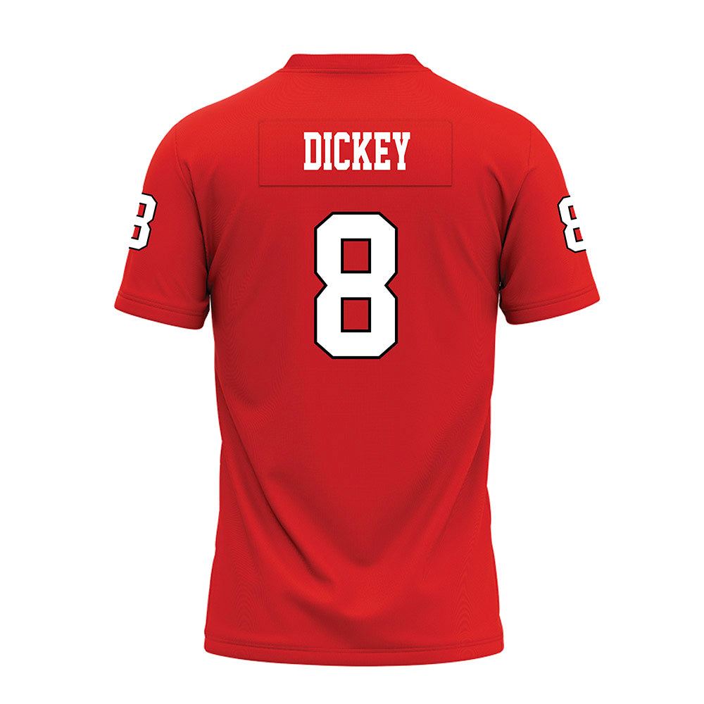 Texas Tech - NCAA Football : Cameron Dickey - Red Premium Football Jersey-1