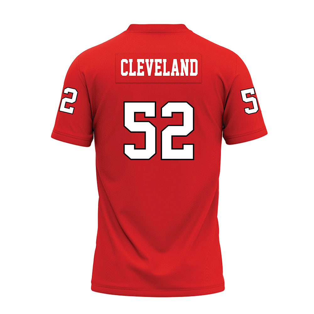 Texas Tech - NCAA Football : Cash Cleveland - Red Premium Football Jersey-1