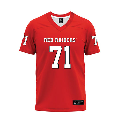 Texas Tech - NCAA Football : Bryce Gilmore - Red Premium Football Jersey-0