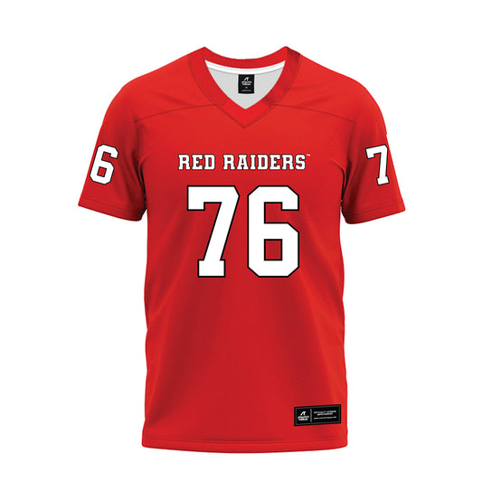 Texas Tech - NCAA Football : Jacob Crow - Red Premium Football Jersey-0