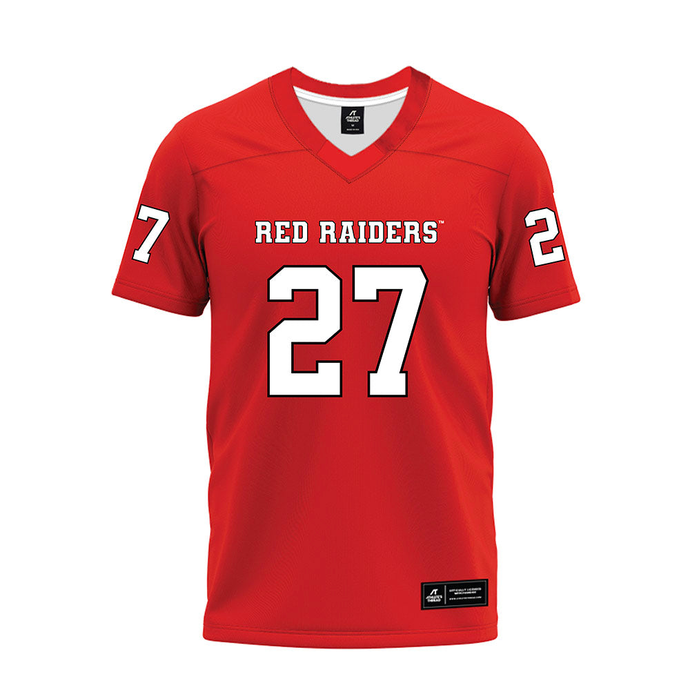 Texas Tech - NCAA Football : Amier Boyd - Red Premium Football Jersey-0