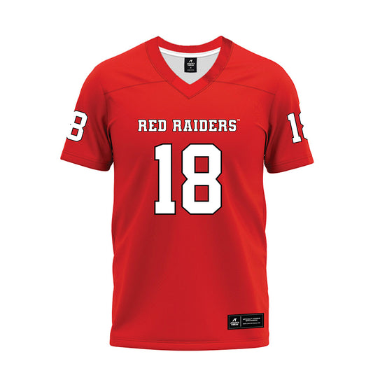 Texas Tech - NCAA Football : Kirk Francis - Red Premium Football Jersey-0