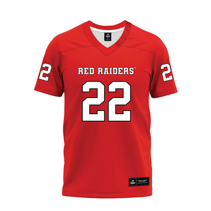 Texas Tech - NCAA Football : Marcus Ramon-Edwards - Red Premium Football Jersey-0