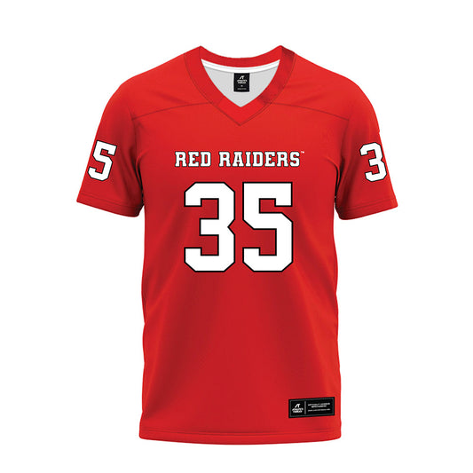Texas Tech - NCAA Football : Adam Hill - Red Premium Football Jersey-0