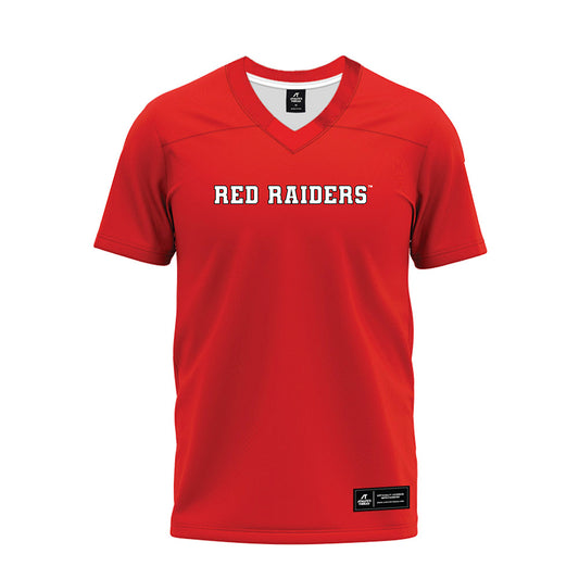 Texas Tech - NCAA Football : Mateen Ibirogba - Red Premium Football Jersey-0