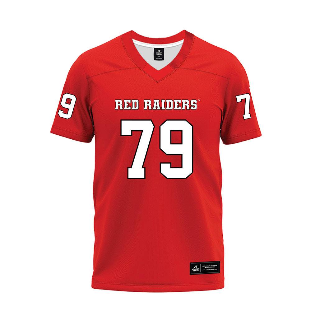 Texas Tech - NCAA Football : Howard Sampson - Red Premium Football Jersey-0