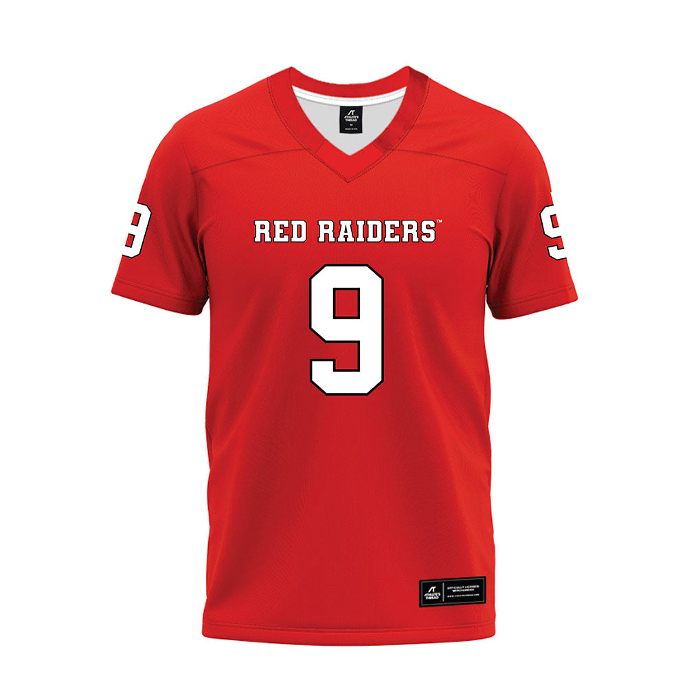 Texas Tech - NCAA Football : Corey Platt Jr - Red Premium Football Jersey-0
