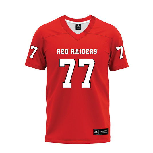 Texas Tech - NCAA Football : Elias Gillen - Red Premium Football Jersey-0