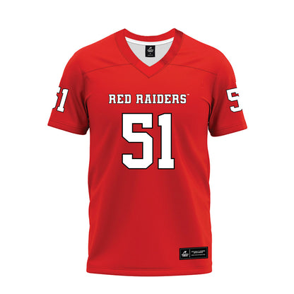 Texas Tech - NCAA Football : Felix Ojo - Red Premium Football Jersey-0