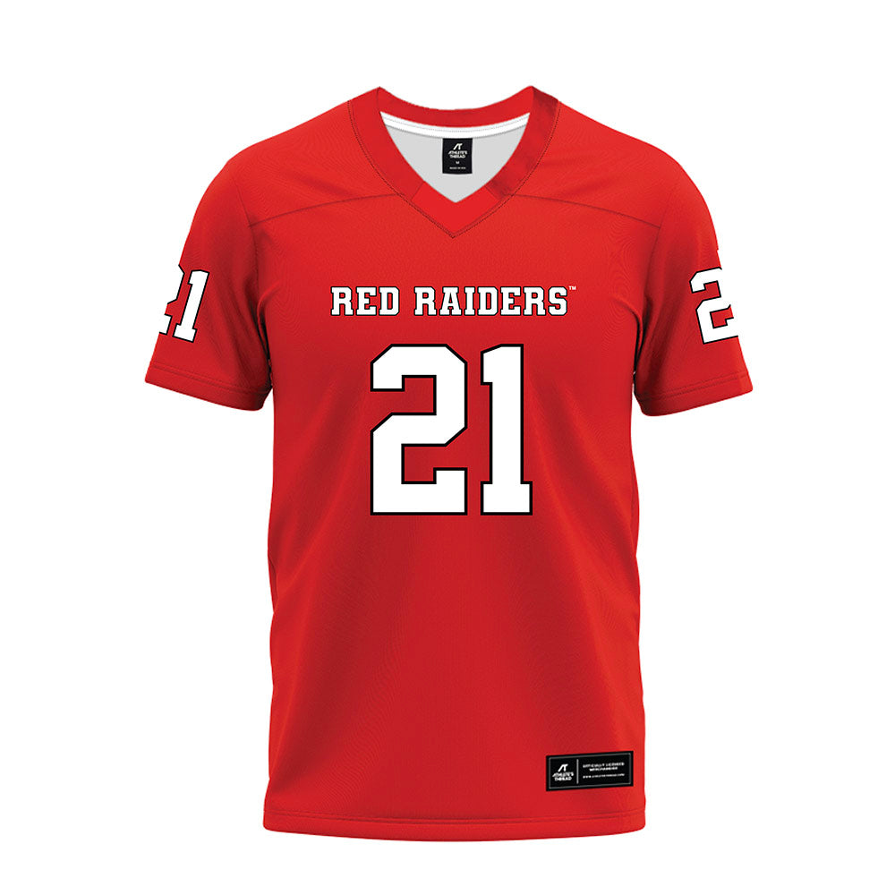 Texas Tech - NCAA Football : Miquel Dingle Jr. - Red Premium Football Jersey-0
