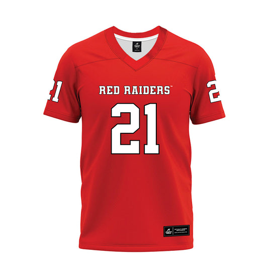 Texas Tech - NCAA Football : Miquel Dingle Jr. - Red Premium Football Jersey-0