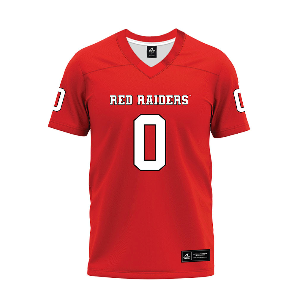 Texas Tech - NCAA Football : Mikal Harrison-Pilot - Red Premium Football Jersey-0