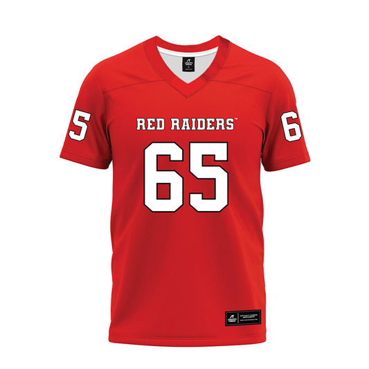Texas Tech - NCAA Football : Danthis Upshaw - Red Premium Football Jersey-0