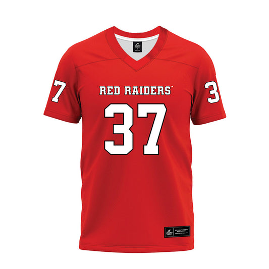 Texas Tech - NCAA Football : Ian Hershey - Red Premium Football Jersey-0