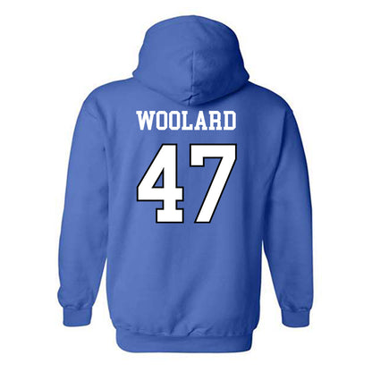 UNC Asheville - NCAA Baseball : Colin Woolard - Classic Shersey Hooded Sweatshirt-1