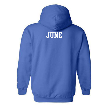 UNC Asheville - NCAA Men's Track & Field : Braelin June - Classic Shersey Hooded Sweatshirt-1