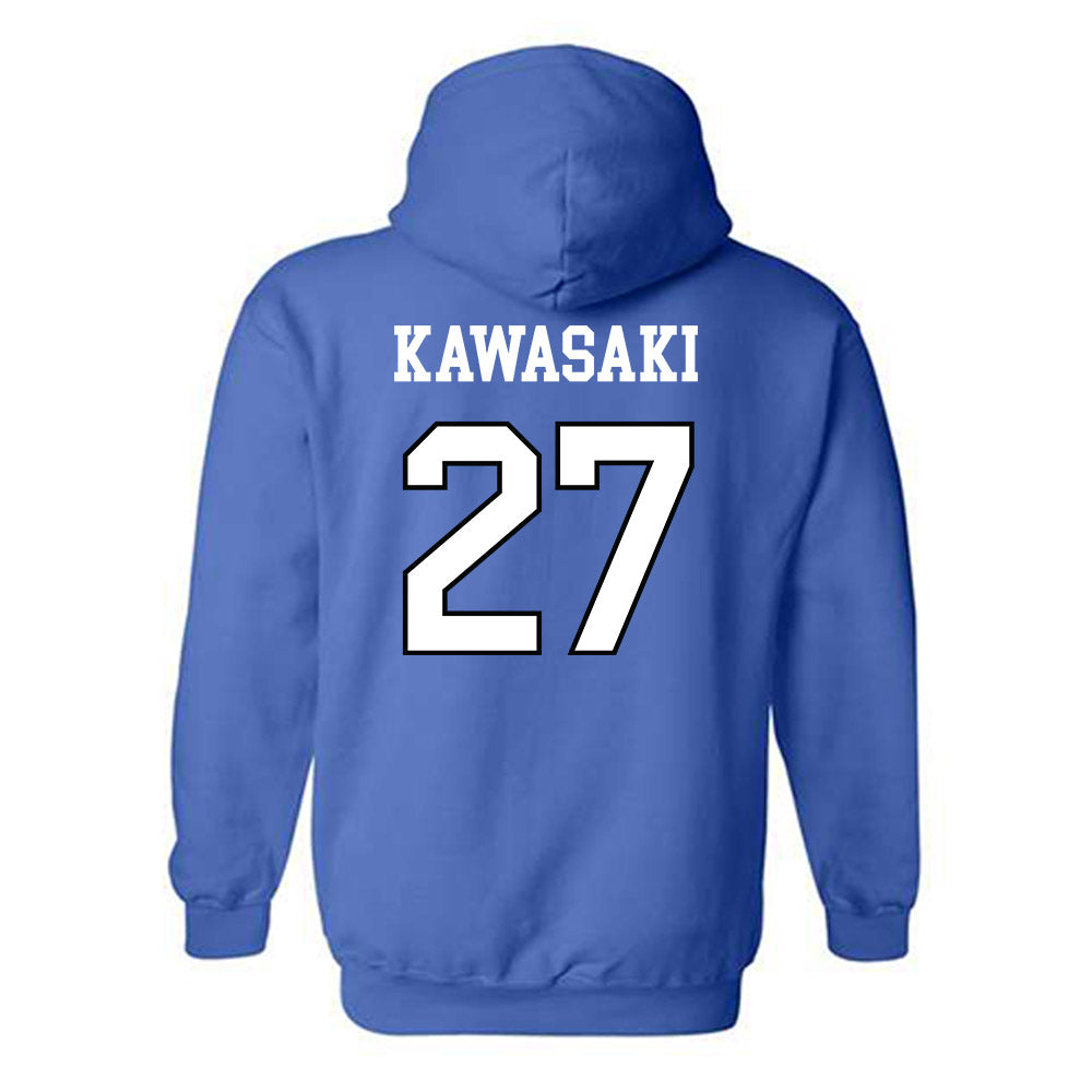 UNC Asheville - NCAA Women's Soccer : Nao Kawasaki - Classic Shersey Hooded Sweatshirt-1