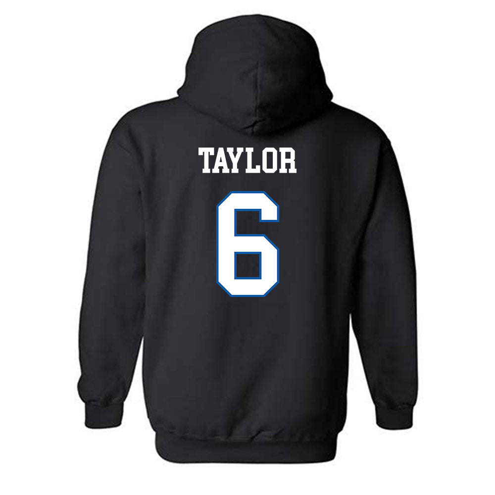 UNC Asheville - NCAA Men's Basketball : Kam Taylor - Classic Shersey Hooded Sweatshirt-1