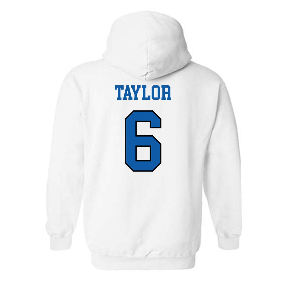 UNC Asheville - NCAA Men's Basketball : Kam Taylor - Classic Shersey Hooded Sweatshirt-1