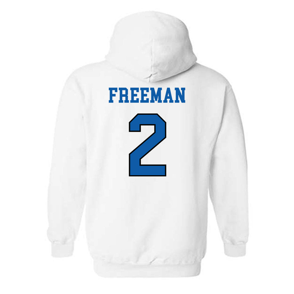 UNC Asheville - NCAA Women's Basketball : Jamaria Freeman - Classic Shersey Hooded Sweatshirt-1