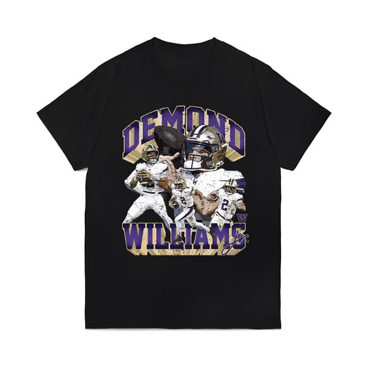 Washington - NCAA Football : Demond Williams Jr - Collage Comfort Colors T-Shirt-0