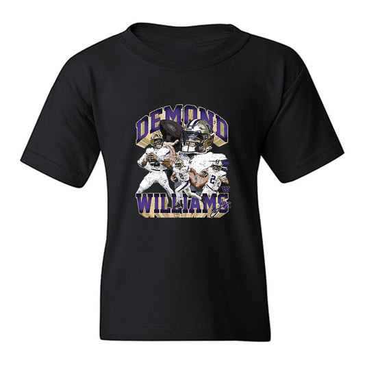 Washington - NCAA Football : Demond Williams Jr - Collage Youth T-Shirt-0
