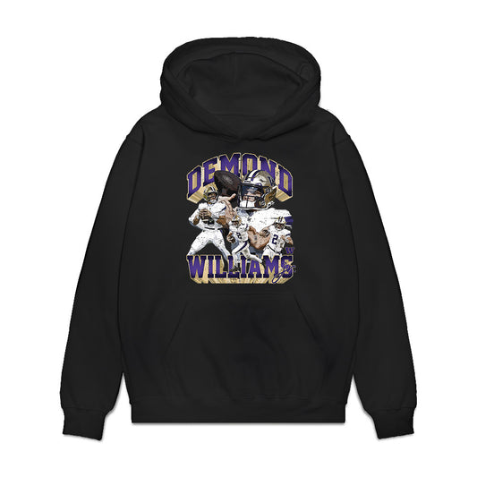 Washington - NCAA Football : Demond Williams Jr - Collage Premium Hooded Sweatshirt-0