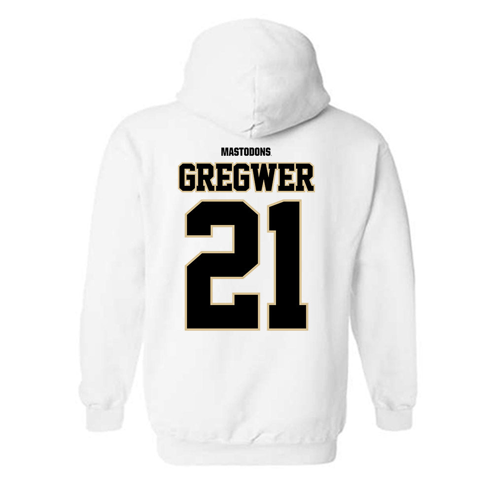 PFW - NCAA Women's Basketball : Claire Gregwer - Classic Shersey Hooded Sweatshirt-1