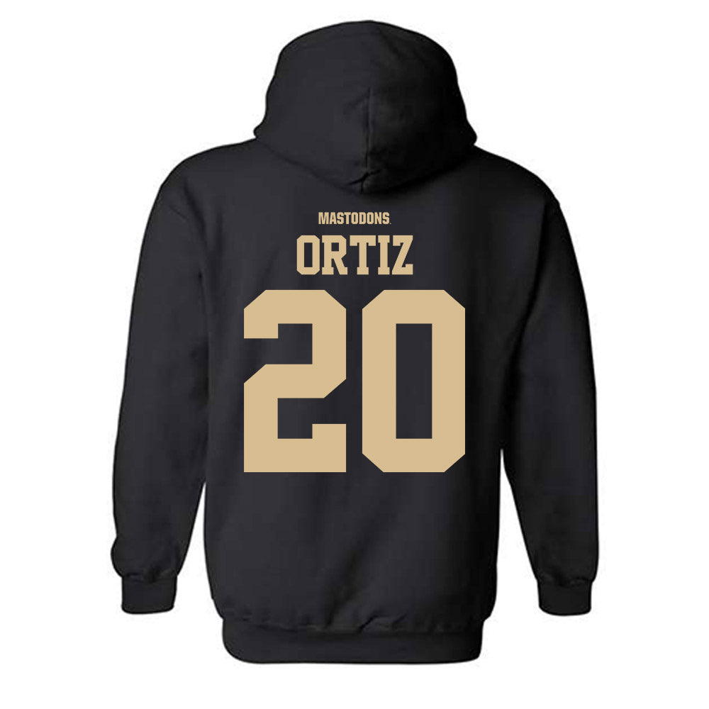 PFW - NCAA Men's Basketball : Edir Ortiz - Classic Shersey Hooded Sweatshirt-1