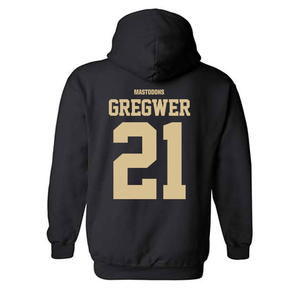 PFW - NCAA Women's Basketball : Claire Gregwer - Classic Shersey Hooded Sweatshirt-1