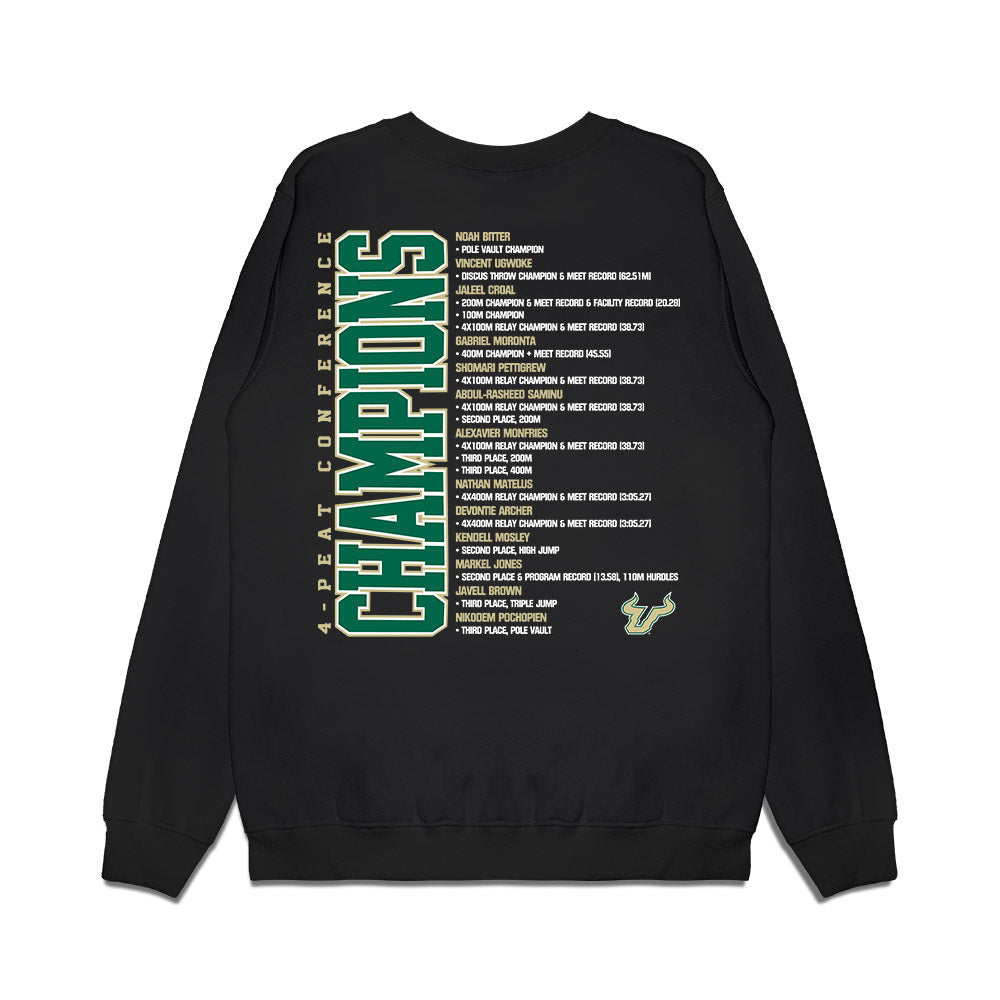 USF - NCAA Men's Track & Field : - Roster Premium Crewneck Sweatshirt-1