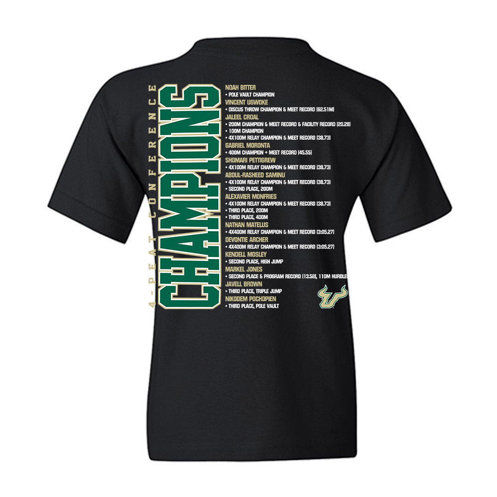 USF - NCAA Men's Track & Field : - Roster Youth T-Shirt-1