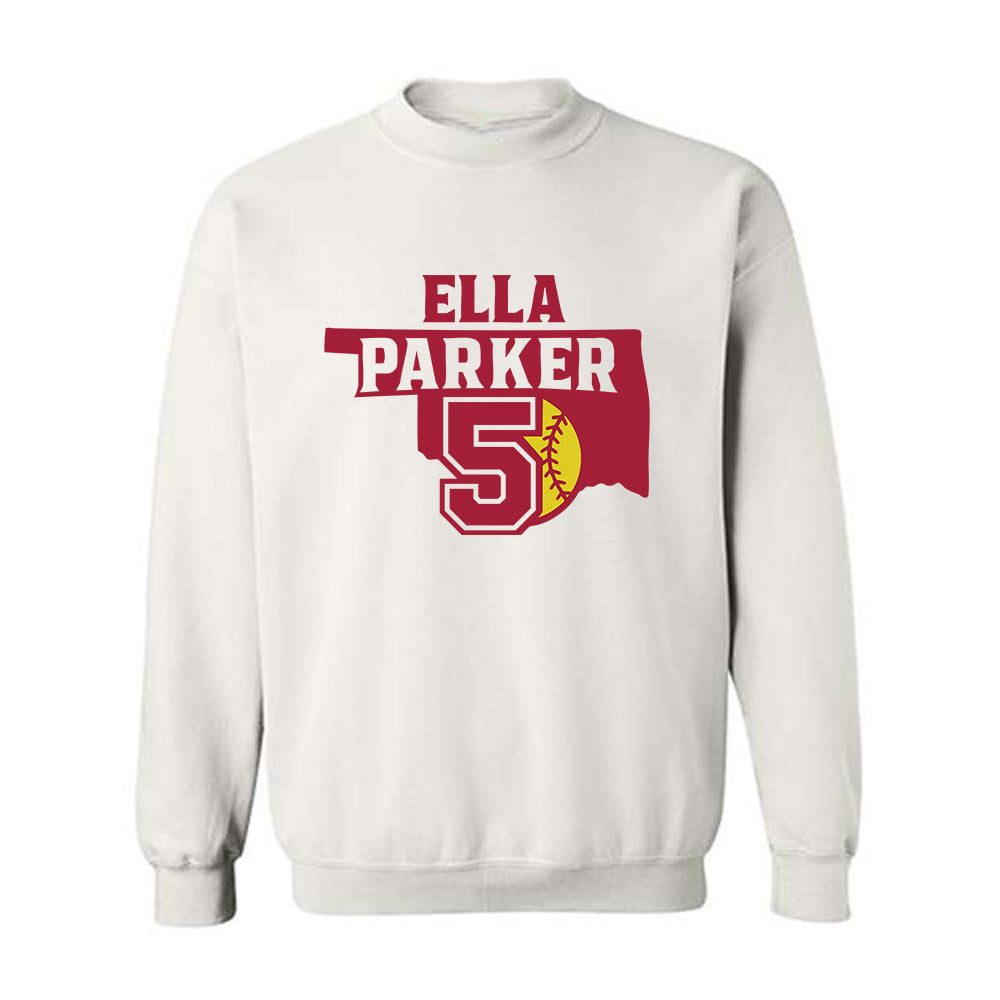 Oklahoma - NCAA Softball : Ella Parker - Sports Shersey Crewneck Sweatshirt-0