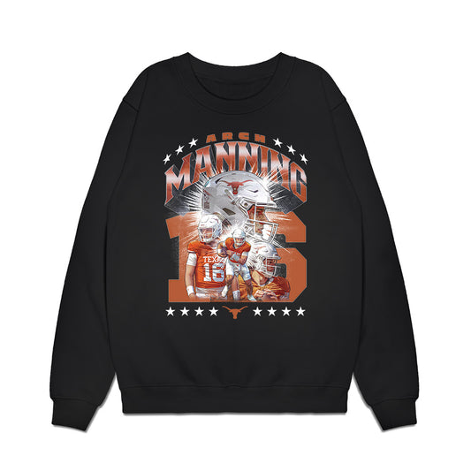 Texas - NCAA Football : Arch Manning - Collage Premium Crewneck Sweatshirt-0