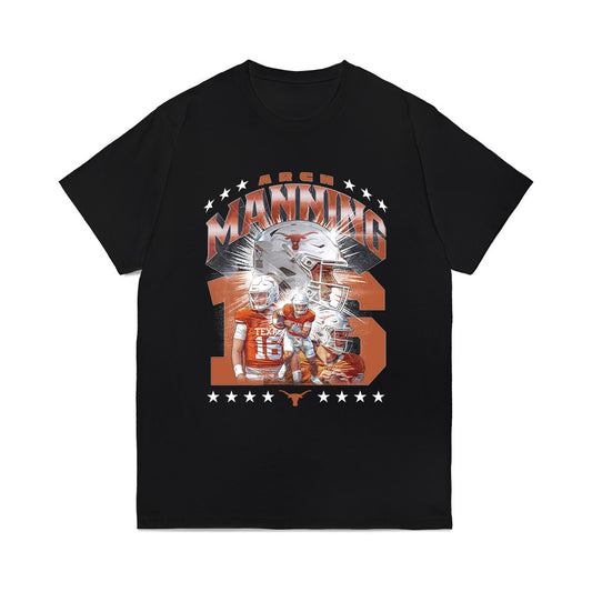 Texas - NCAA Football : Arch Manning - Collage Comfort Colors T-Shirt-0