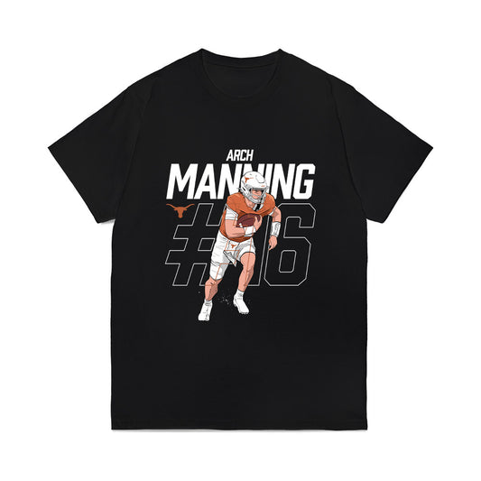 Texas - NCAA Football : Arch Manning - Caricature Comfort Colors T-Shirt-0
