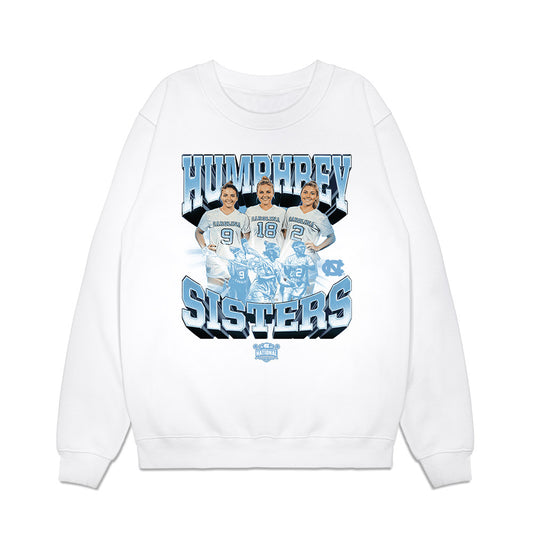 UNC - NCAA Women's Lacrosse : - NCAA® National Champions Collage Premium Crewneck Sweatshirt-0