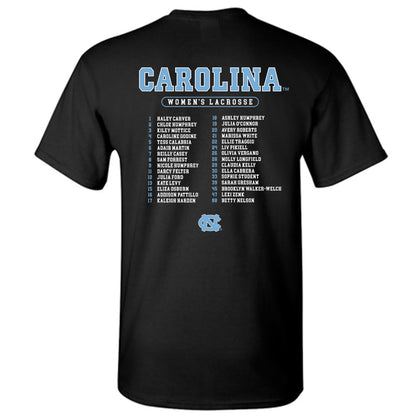 UNC - NCAA Women's Lacrosse : - NCAA® Champions Roster T-Shirt-1