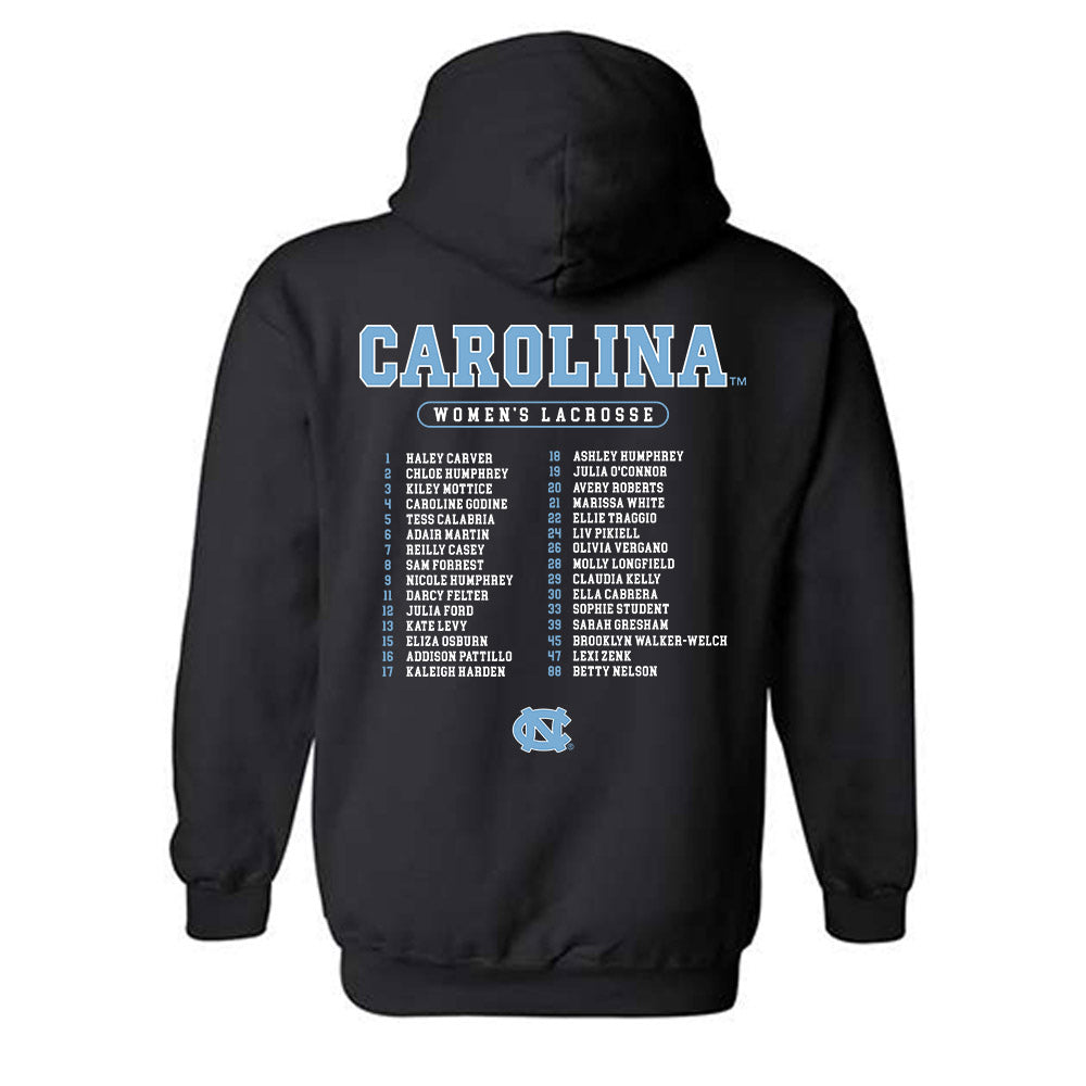 UNC - NCAA Women's Lacrosse : - NCAA® Champions Roster Hooded Sweatshirt-1