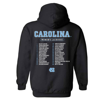 UNC - NCAA Women's Lacrosse : - NCAA® Champions Roster Hooded Sweatshirt-1