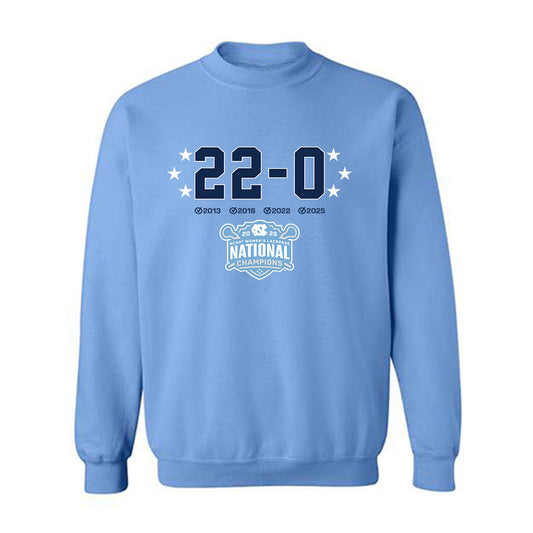 UNC - NCAA Women's Lacrosse : Darcy Felter - NCAA® 22-0 National Champions Crewneck Sweatshirt-0