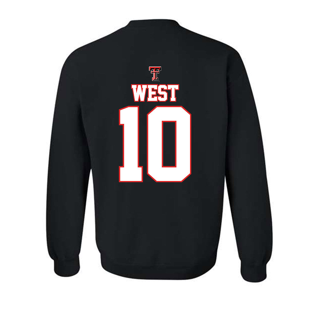 Texas Tech - NCAA Softball : Mallie West - NCAA® Classic Shersey Crewneck Sweatshirt-1