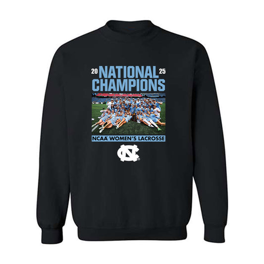 UNC - NCAA Women's Lacrosse : - NCAA® National Champions Celebration Crewneck Sweatshirt-0