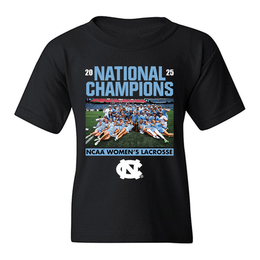 UNC - NCAA Women's Lacrosse : - NCAA® National Champions Celebration Youth T-Shirt-0
